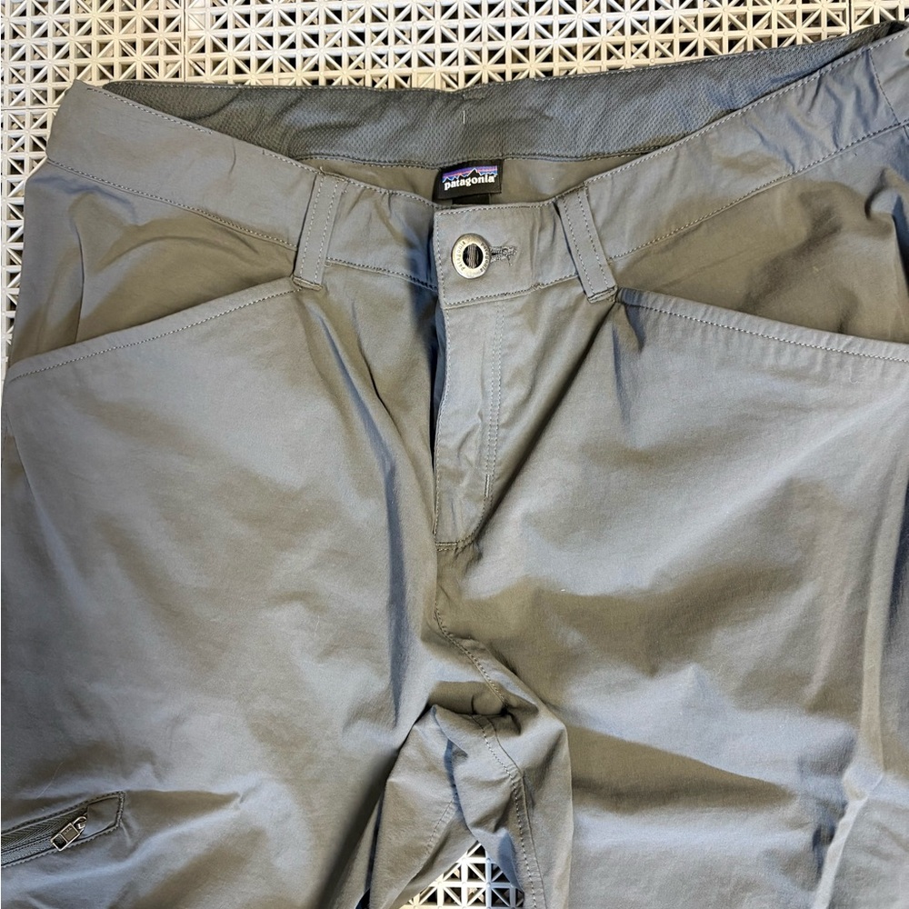 Patagonia Women’s Cargo Trail Hiking Walking Pants in Gray w/Drawstring - Picture 3 of 9